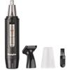Nose Trimmer for Men Wet Dry Face Ear Hair Clipper with Vacuum System and Hypoallergenic Dual Edge Blade Battery Operated Waterproof NT11, 1 Piece