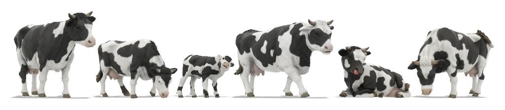 Rokuhan Z gauge масштаб 1/220 миниатюрная фигурка молочной коровы S207 диорамные принадлежности