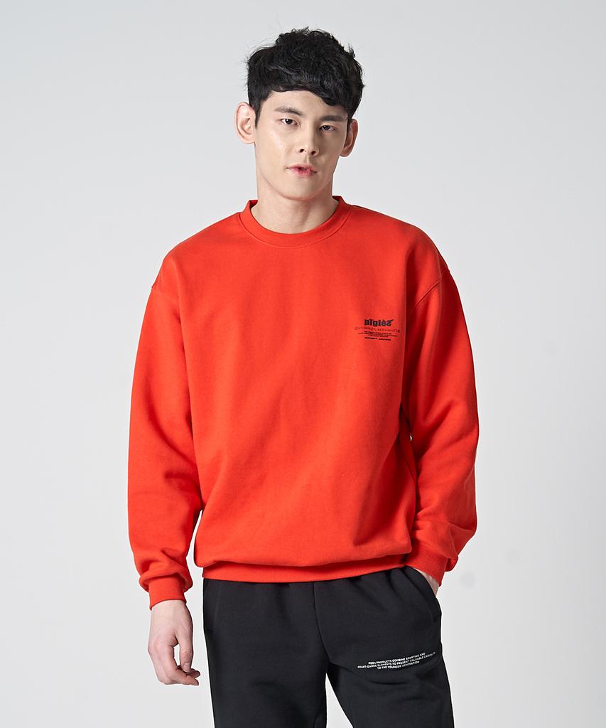 PIGLES Lettering Logo Sweatshirt (Orange)