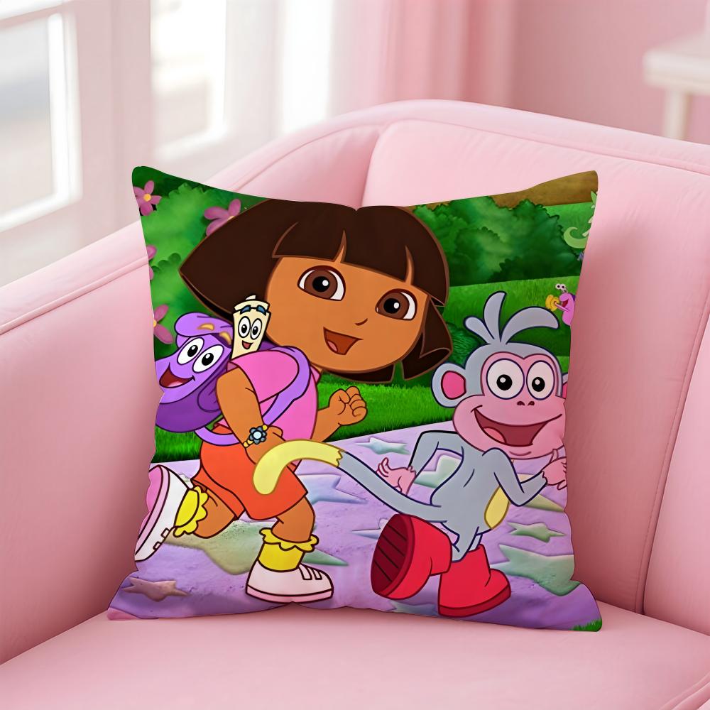 cute D-DoraS the E-ExplorerS Cushion Cover Comfortable Reversible Pillow Cover Ideal for Car Sofa Bedroom & Beyond