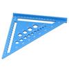 7-дюймовая треугольная линейка, метрическая стропильная линейка, угольник с отверстием 90 градусов, транспортир из алюминиевого сплава