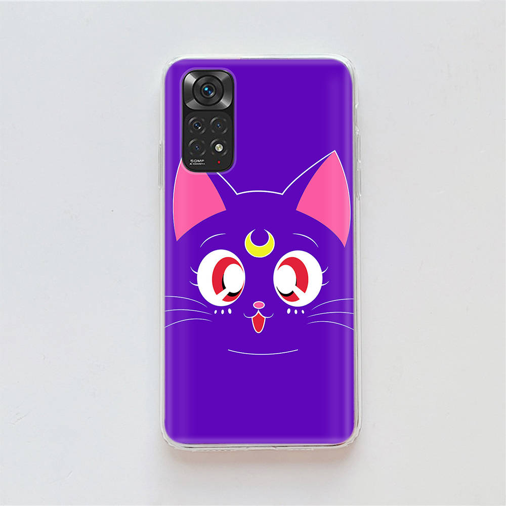 Чехол DT23 Sailor Moon для Samsung A04 A14 A23 A34 A54 M23 M33 M52 M53 Realme 10 9 C30S C35 C55 VIVO Y02S Y21 Y33S Y51 X80 Pro Прозрачная крышка