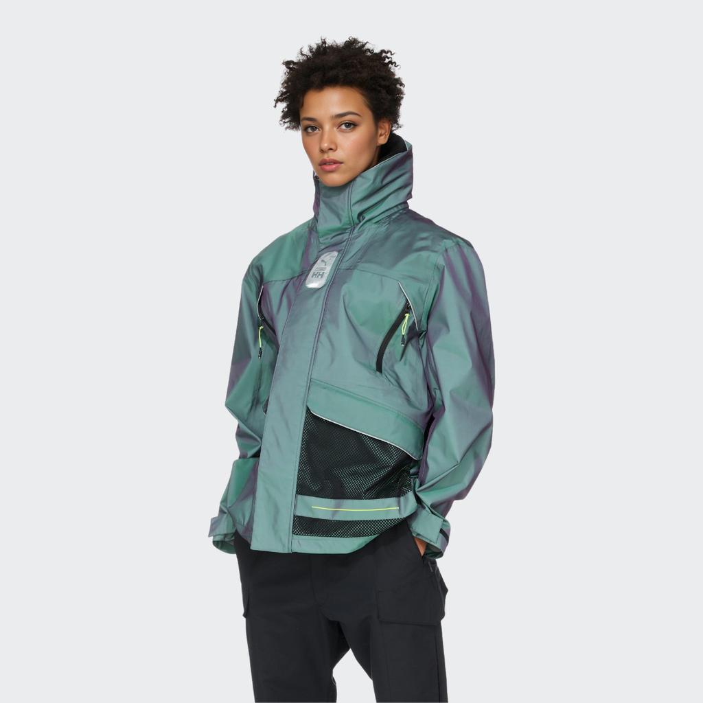Puma X Hh Co-Branded Outdoor Windproof Reflective Hooded Woven Jacket Men Outerwear Green 598277-94
