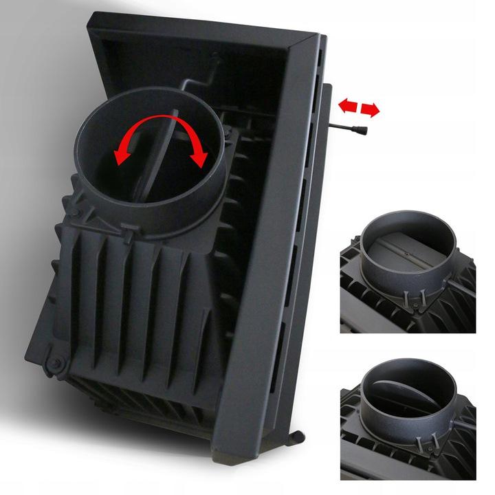 Cast iron fireplace KRATKI SIMPLE left 8 kW Ø 200 Set 2