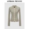 UR Women's Autumn Ribbed Lapel Knit Cardigan