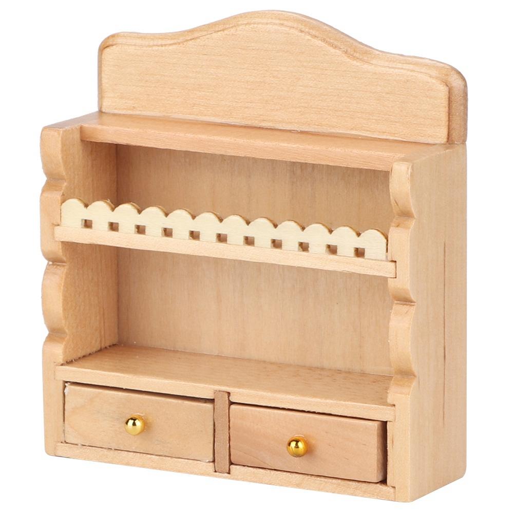 1:12 Miniature Doll House Kitchen Wall Mounted Storage Rack Accessory Furniture Toy
