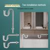 Thickened Stainless Steel Basin P-Bend Drain Pipe