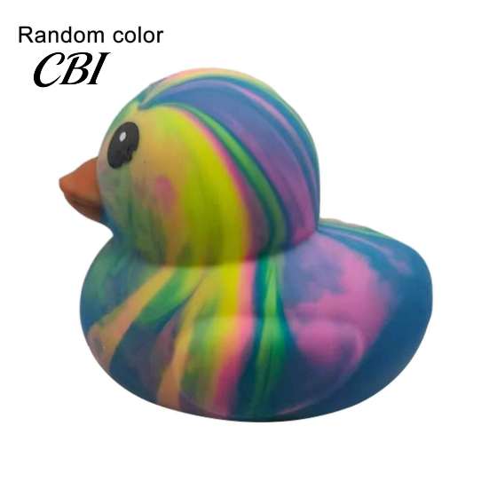 Duck Squeeze Toys Rainbow Stress Relief Toy, Slow Rise Colorful Gradient Relievers Soft Sensory Fidget Toy