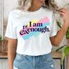 I Am Kenough T Shirt Women Casual Round Neck Loose Short Sleeve Tee Streetwear Fashion Creative Personality T Shirt