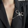 Irregular  Brooch, Retro, Light Luxury, High-end, Minimalist, Liquid Metal  Jewelry With A Neck Needle