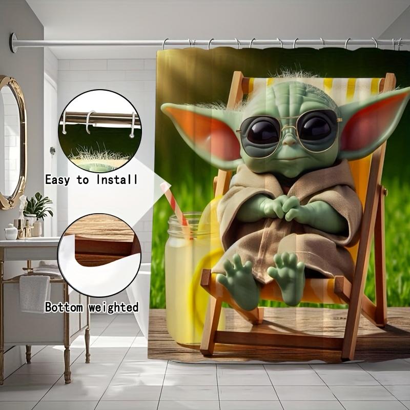 Spider-Man On Technical Blueprint Waterproof Shower Curtain For Superhero Bathroom Decor