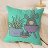 Cute Cartoon Succulent Pillow Gifts Home Office Furnishings Bedroom Sofa Car Cushion Cover Case 45x45cm