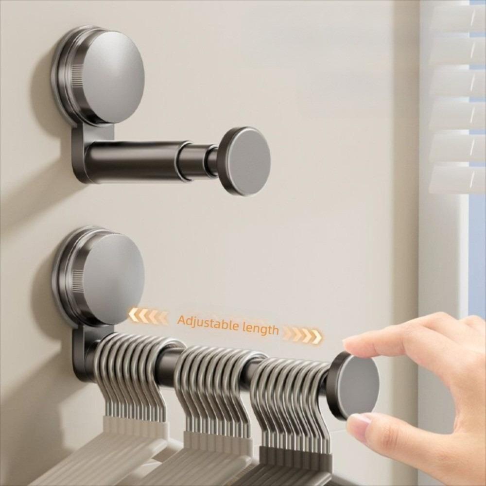 Suction Cup Installation Hanger Storage Rack Retractable Hanger Container Folding Rack Home