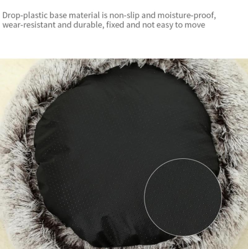 Новая теплая собачья кровать, коврик для кошки, круглый плюшевый домик, диван, мягкая спальная корзина для домашних животных, гнездо для собак и кошек, 2 в 1, кровать для домашних животных, подушки для домашних животных, принадлежности