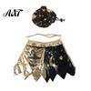 Festive Pet Cloak And Hat Set 1 Halloween Cat Witch Costume, Black Cape Wizard Hat, Moon Adjustable Star Pointed for Cats Small Medium