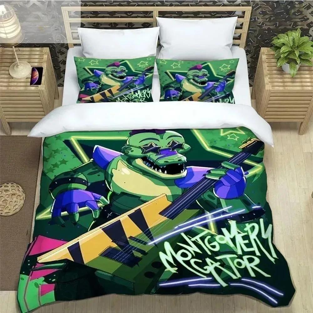 Cartoon F-Five N-Nights At F-Freddy Bedding Set, Home Duvet Cover and Pillowcase, Bedroom Decoration, Gift for Boys and Girls