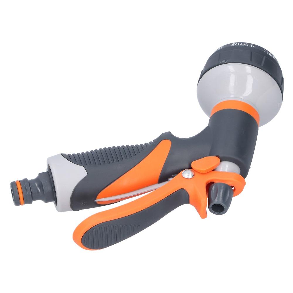Orange and Grey Garden Water Hose Nozzle ABS,TPR Water Hose Nozzle Sprayer Car Washing