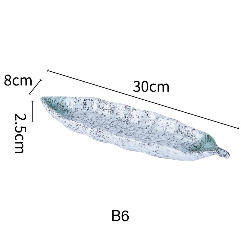 Японская кухня Столовые приборы для сашими Керамическое холодное блюдо Сайра Суши Сервировочная тарелка Угорь Сашими Тарелка для десерта Поднос для закусок