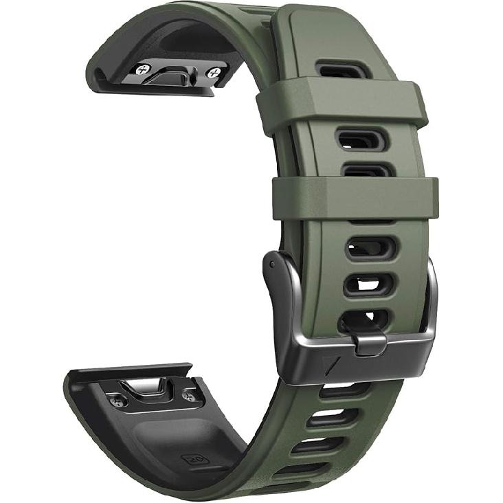 NotoCity Compatible with Fenix 6S Pro watchbans for Fenix 6S/Fenix 7S/Fenix 5S / 5S Plus/D2 Delta S Smartwatch (White-black)