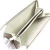Excellent GLOBE TROTTER Purse Logo Zip Around Leather Long Wallet Light beige Used