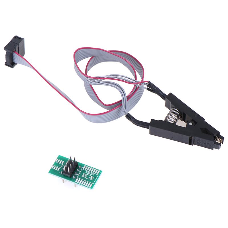 Soic8 Sop8 Флэш-чип Ic Тестовые клипсы Плата-адаптер Программатор Bios/24/25/93