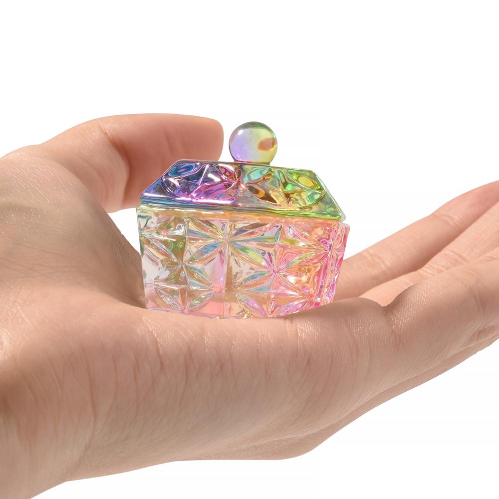 6 шт., хрустальное стекло, акриловая пудра, жидкая чашка для ногтей, красочная переливающаяся крышка для блюда, чаша, держатель для чашки, оборудование, инструменты для дизайна ногтей