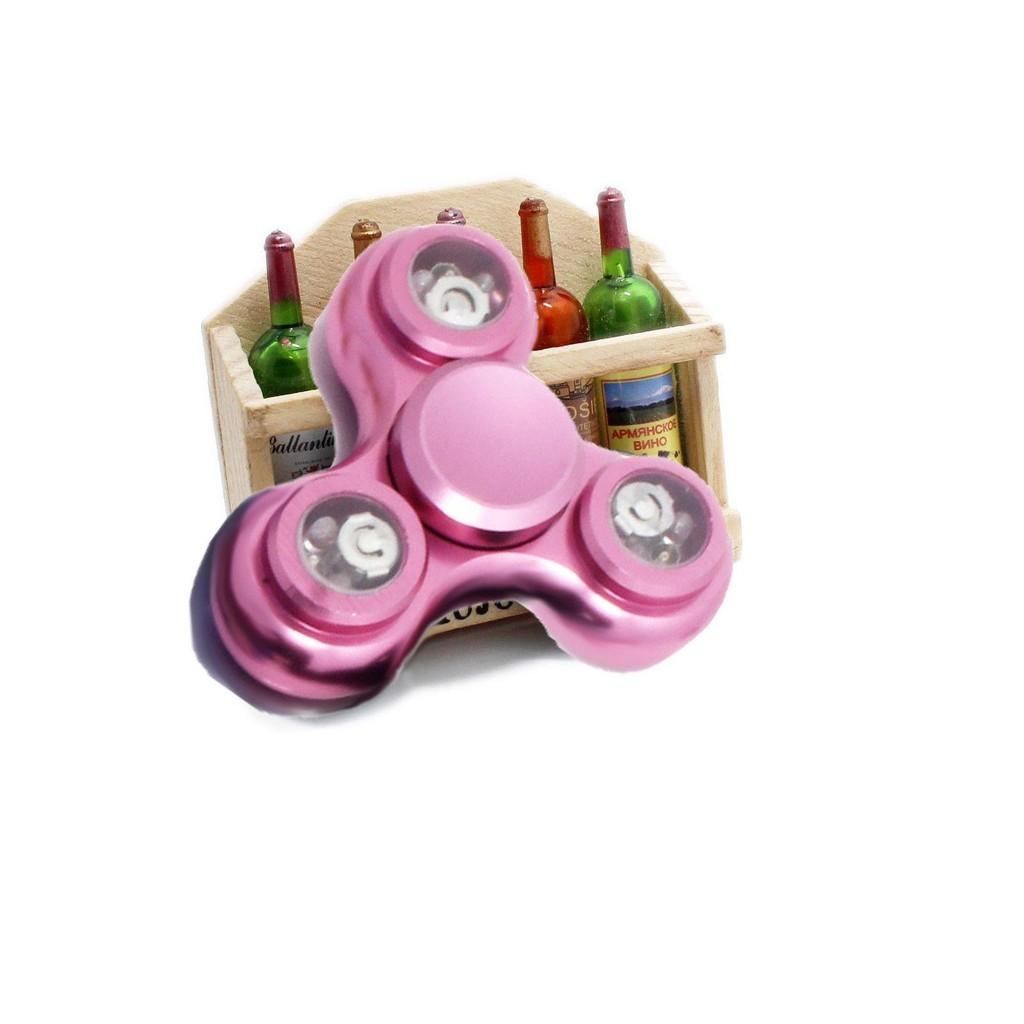 Премиального качества светодиодный светящийся мигающий фиджет три-спиннер для снятия тревоги и стресса