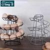 Multi-use Spiral Egg Rack – Iron Art Hanging Basket for Kitchen Storage