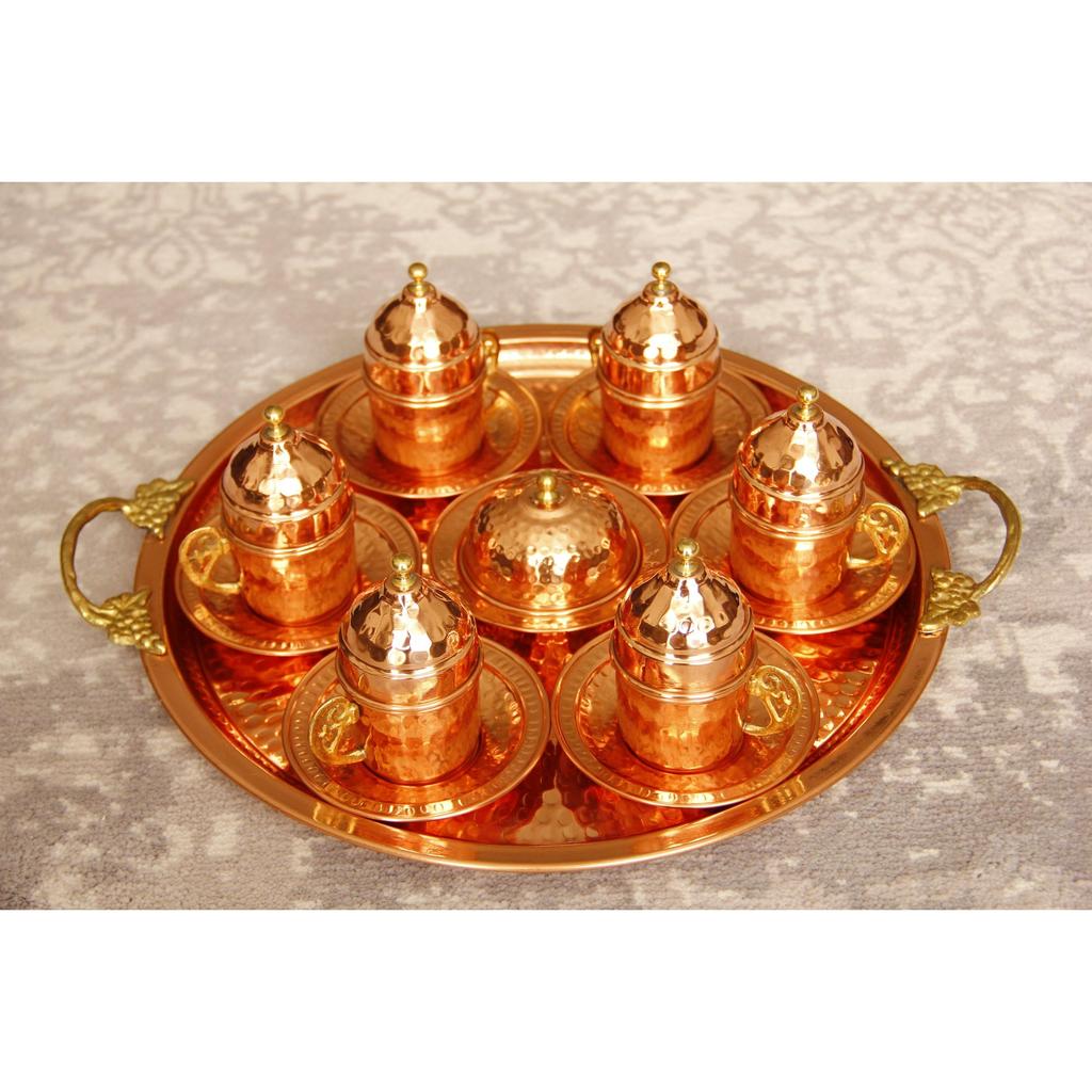 Турецкий кофейный сервиз, турецкий медный кофейный сервиз ручной работы, чашка эспрессо, медный кофейный сервиз, традиционный османский кофейный сервиз, арабский кофейный сервиз
