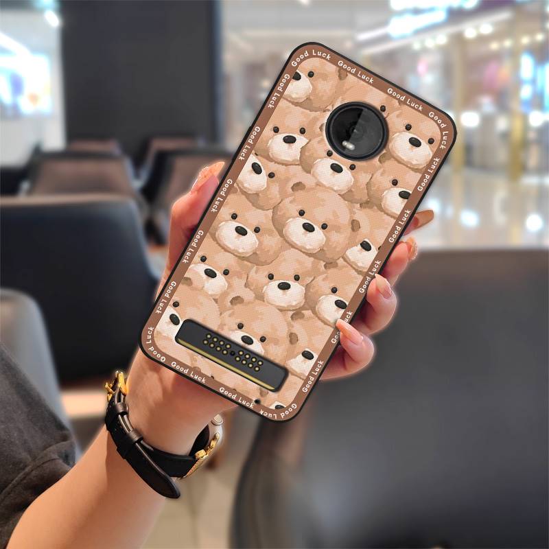 Чехол TPU для телефона MOTO Z4 Play Модный дизайн Пыленепроницаемый Мультяшный Силиконовый Грязеотталкивающий Водонепроницаемый Полная защита Милый