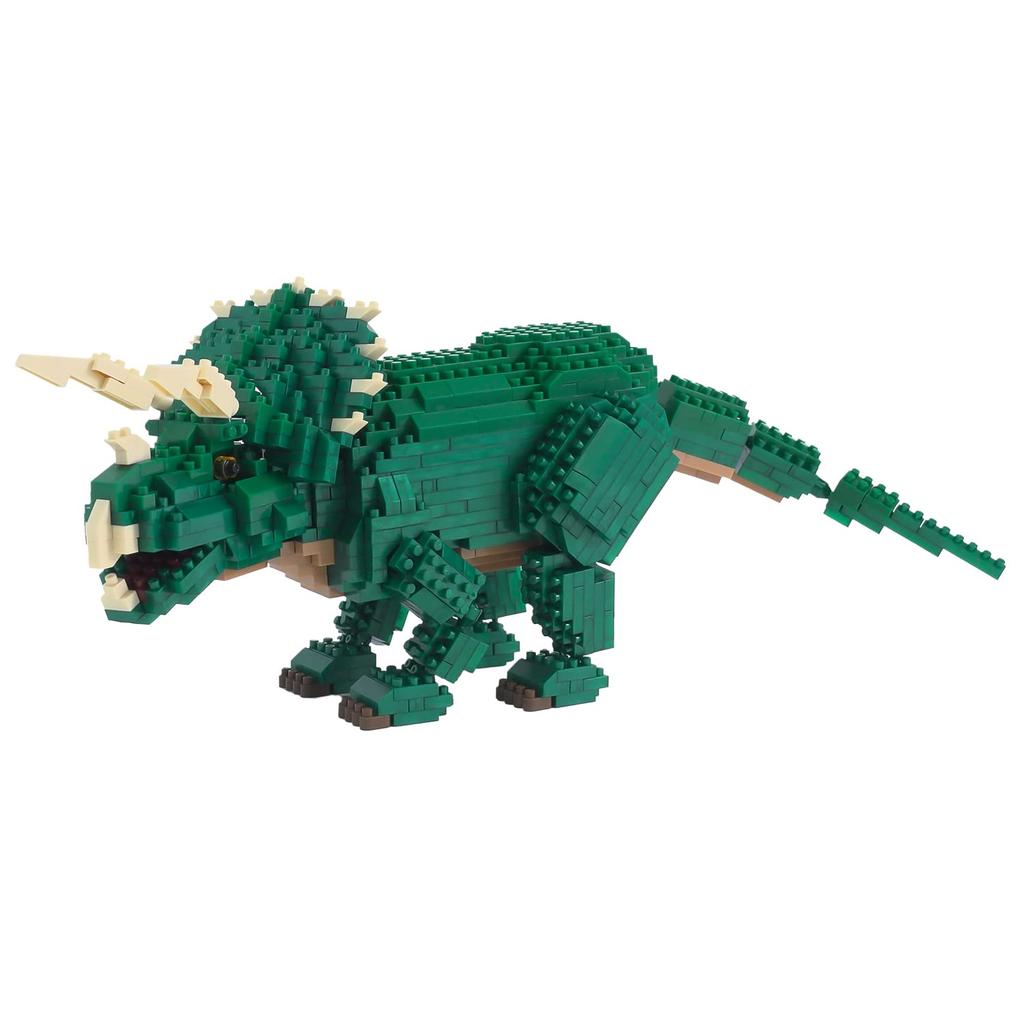 Набор из 2 моделей скелета трицератопса и трицератопса Nanoblock Dinosaur Deluxe Edition A005