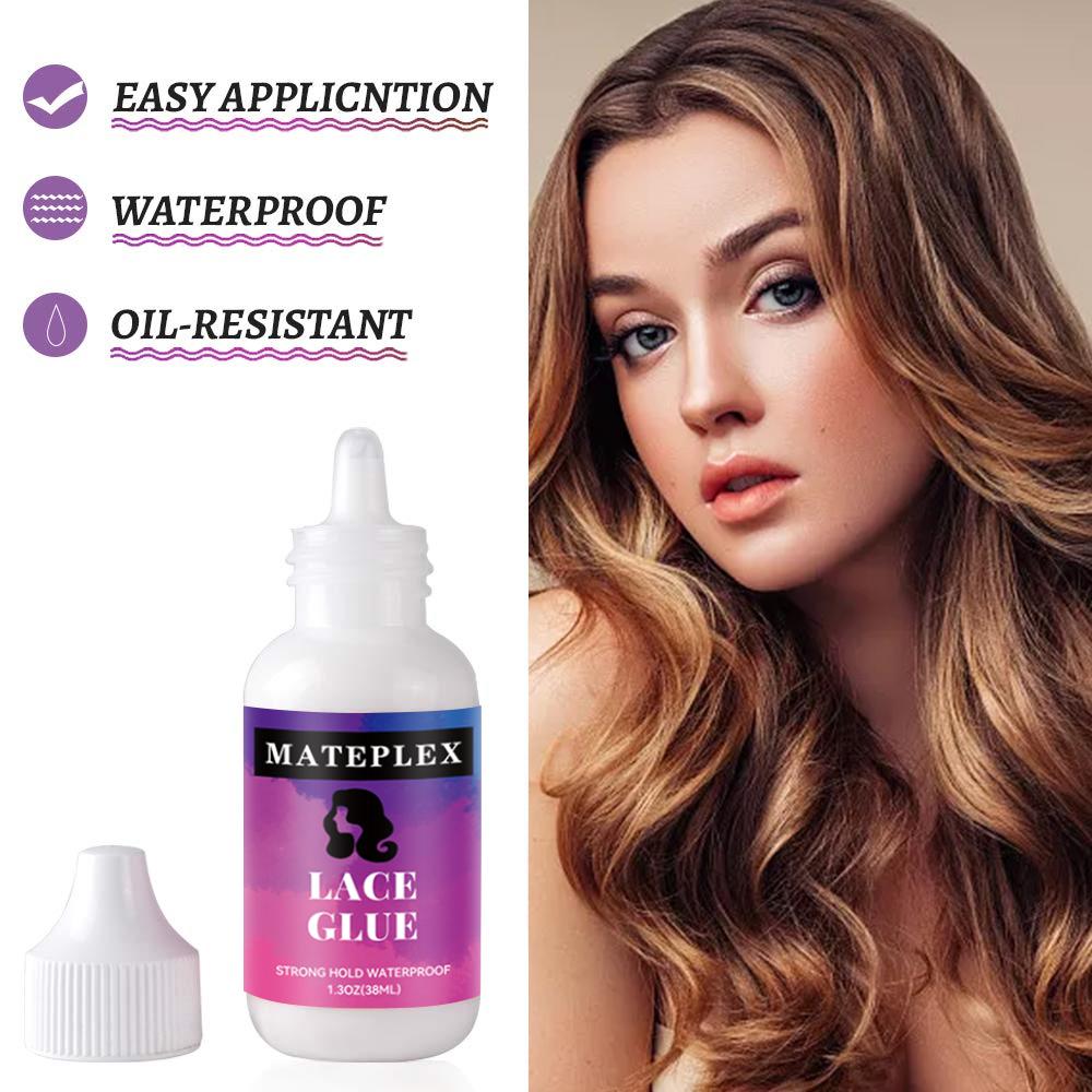 4PCS/Lot Wig Glue For Lace Waterproof Lace Glue Adhesive Strong Hold Hair Edge Control Melt Band Hair Brush Wig Installation Kit