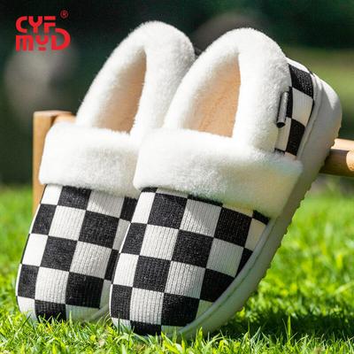 Женские уличные тапочки-клинья вязаные с эффектом памяти теплые и мягкие подошва ТПР нескользящие для дома и улицы для сада прогулок шоппинга удобные домашние тапочки