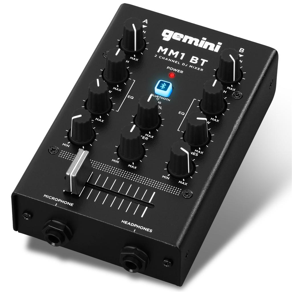 Gemini Sound GEMINI DJ Mixer Portable 2ch Stereo Mixer MM1BT with Bluetooth Connection Function []
