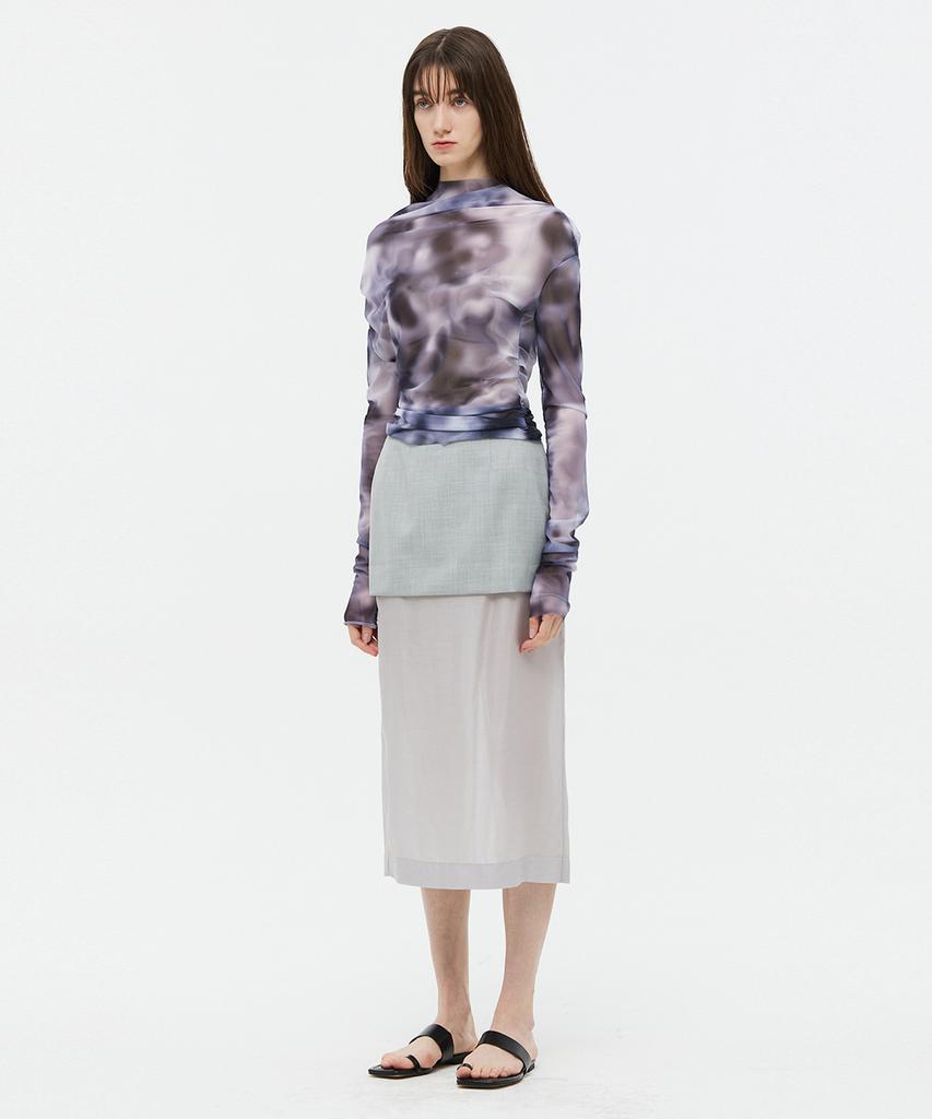 Bedermi Double-Layer Long Skirt