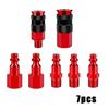 1/4 Inch NPT Thread Air Coupler Plug Kit Red Coating Universal Fitting Air Compressor Accessories Aluminium Lightweight