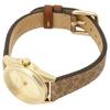 Watch GRASON Signature C Canvas 28mm Yellow Gold Dial Quartz Watch 14504107 Brown [Coach] Women's [Item]