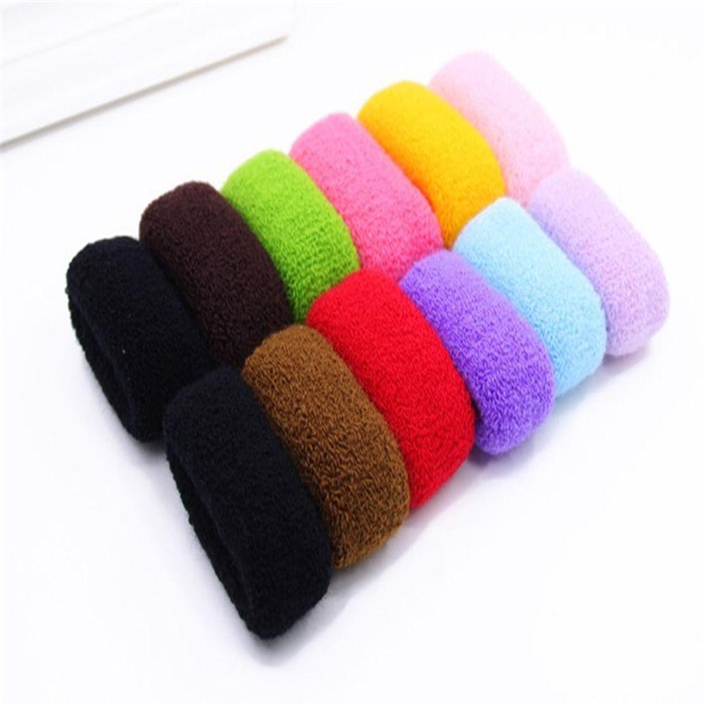 Women Accessories Wide 12Pcs/Set Elastic Thick Rubber Band Hair Ring Ring Rope Ponytail Holder