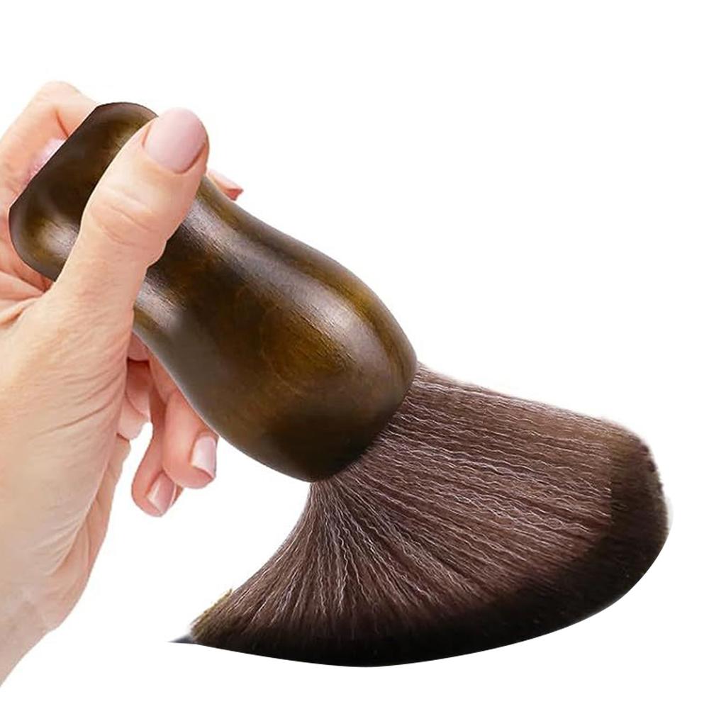 Щетка для чистки виниловых пластинок LP Супермягкая щетка Деревянная ручка и щетина из углеродного волокна Антистатическая