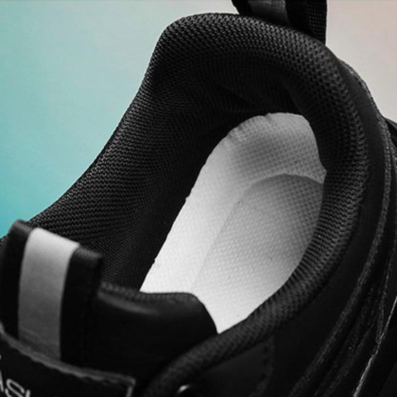 Fashion Trend Niche Hundred Casual Men's Board Shoes Leather Breathable Running Fitness Shock-absorbing Lightweight Wear Sports Shoes