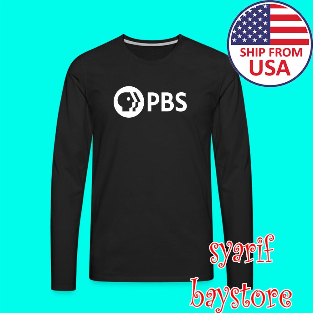 PBS Public Broadcasting Service Men#039;s Black Size S to 2XL Unisex T-Shirt
