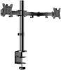 ErGear PC Monitor Arm, 13-32 Inch Dual Monitors, 8kg Weight Capacity, Pole Mount, VESA 75*75mm (100*100mm), Multi-Angle Adjustment, Cable Storage