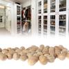100Pcs Natural Cedar Wood Moth Balls Camphor Repellent Wardrobe Clothes Drawer