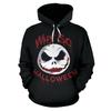 3D Printed Halloween Nightmare Jack Skellington Cosplay Hoodie Teens Unisex Loose Fit Sweatshirt