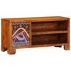 TV Cabinet Multicolored 90 X 30 X 45 Cm Solid Acacia Wood
