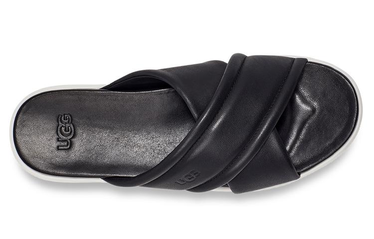 UGG Шлепанцы с резиновой подошвой Женские Черные 1128635-BLLE