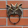 Halloween Bat Door Knocker Vintage Bronze Resin Bat Wall Hanging Decoration For Door Or Window Gothic Home Ornament