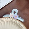 Trendy Floral Hair Claw Clip In Multiple Color Options For Chic Casual Looks