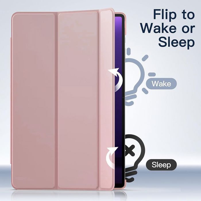 Coque + Verre Trempé - BOOLING - pour Samsung Galaxy Tab A9 - Silicone - Rose - Emplacement Stylet