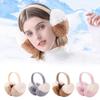 Stitching Color Ear Warmer Plush Ear Protection Earmuffs Cute Winter Earmuffs  for Women Girls